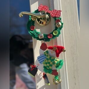 Avon Hanging Snowman Doorknob Decoration